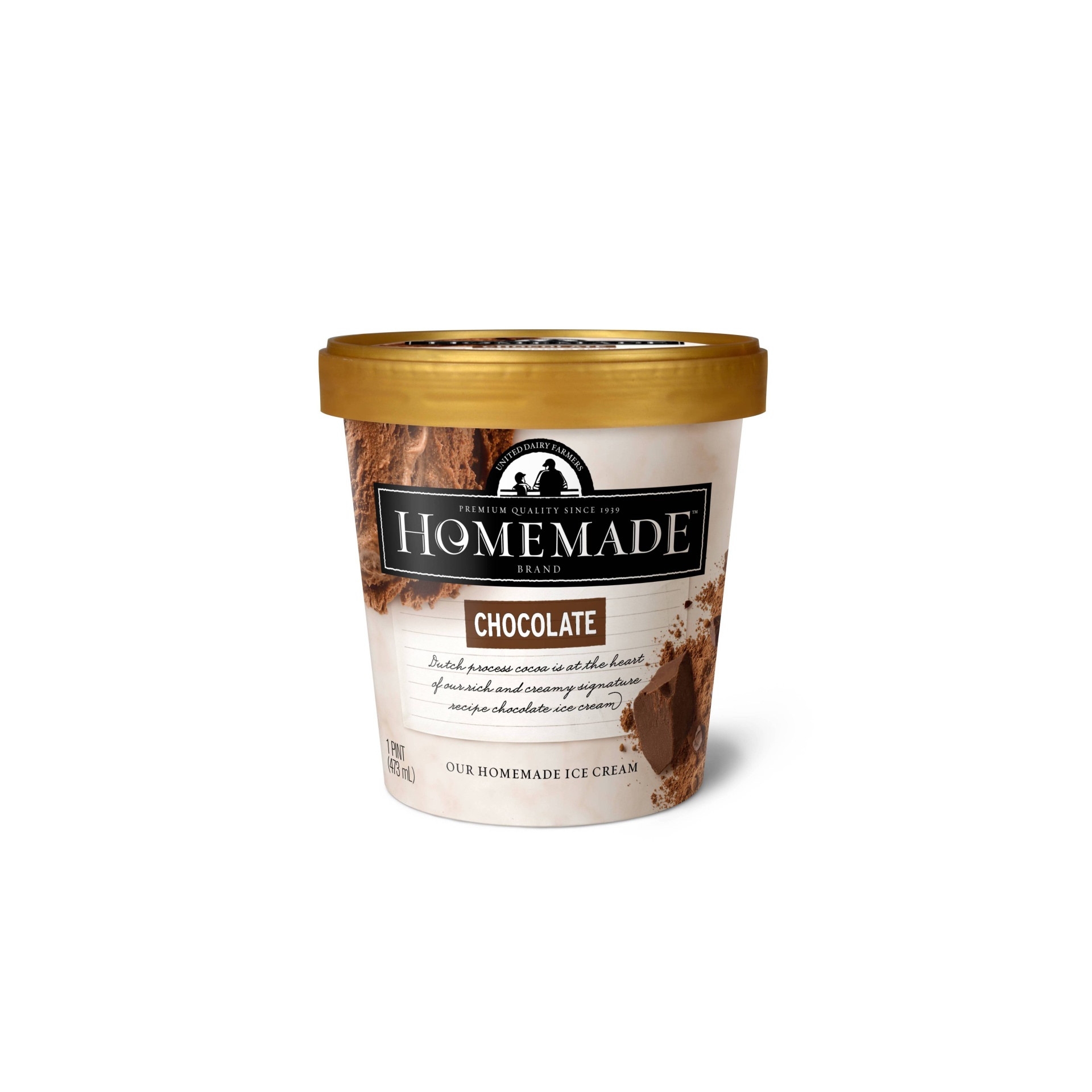 slide 1 of 9, Homemade Chocolate Ice Cream, 16 oz