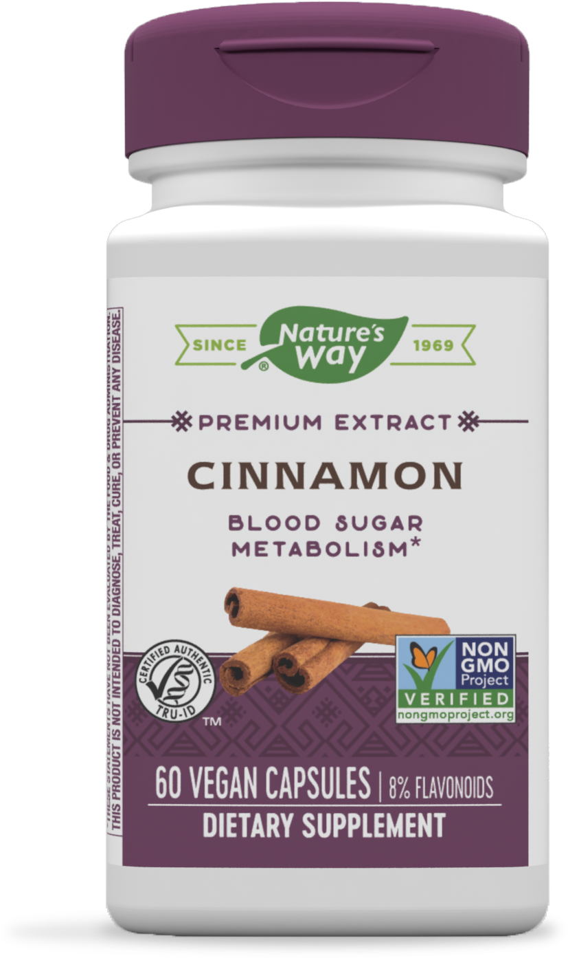 slide 1 of 2, Nature's Way Cinnamon Premium Extract, 60 ct