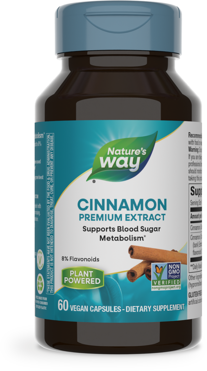 slide 1 of 2, Nature's Way Cinnamon Premium Extract, 60 ct