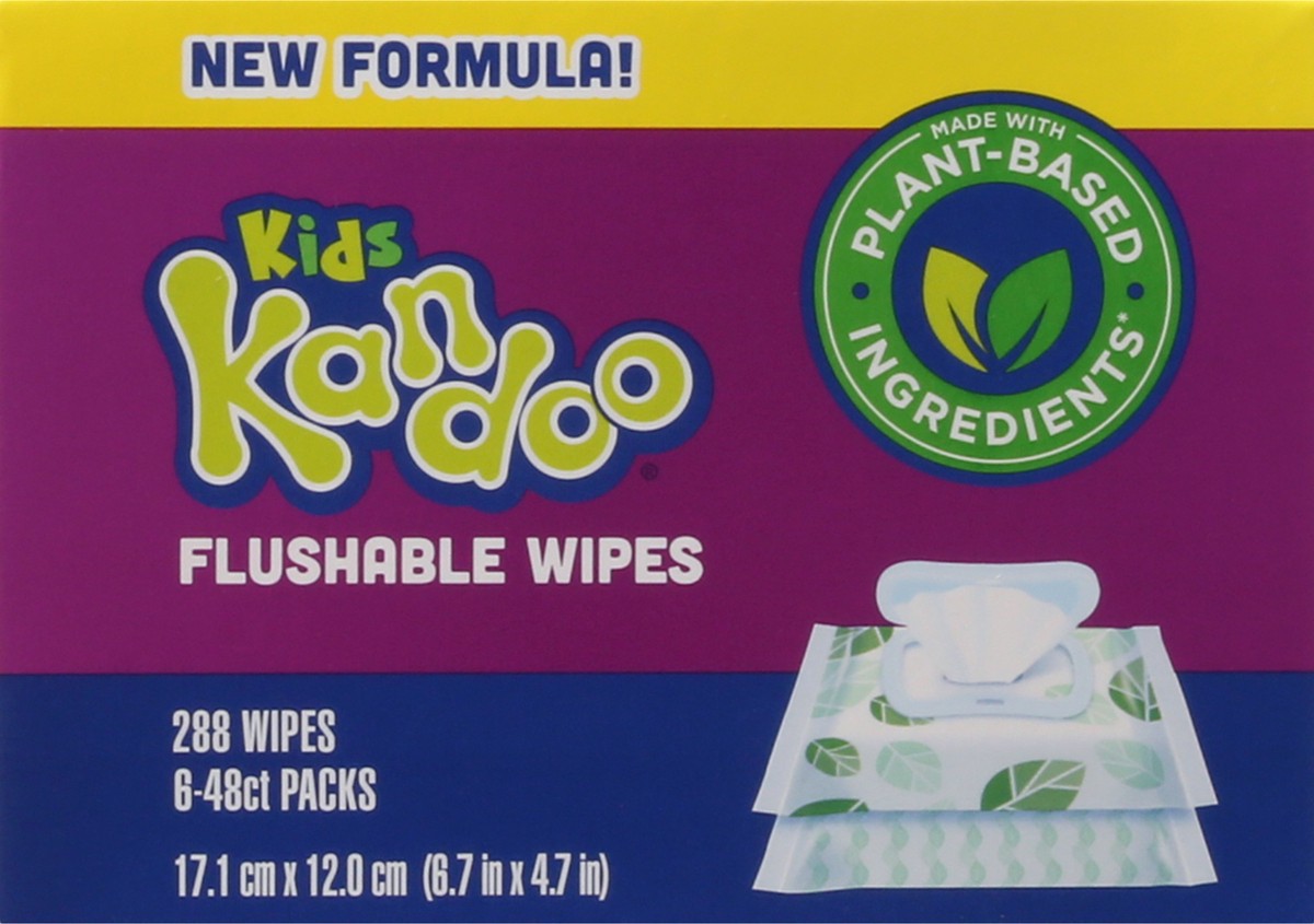 slide 12 of 13, Kandoo Kids Sensitive Flushable Wipes 6 ea, 6 ct