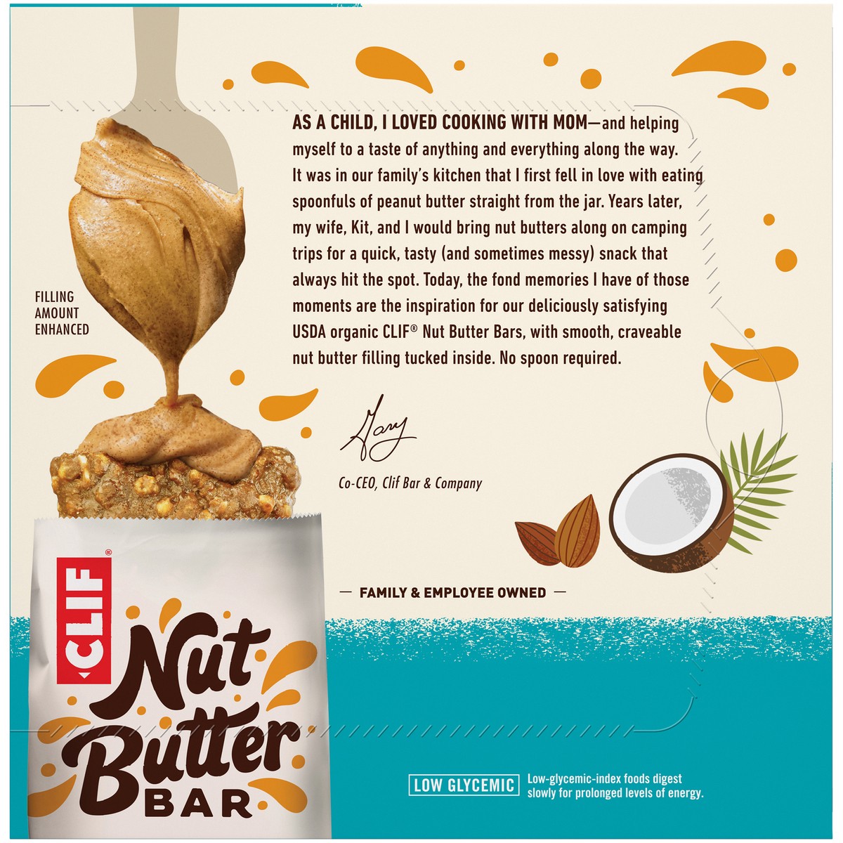 slide 5 of 9, CLIF Bar Coconut & Almond Butter Nut Butter Bar 5-1.76 oz. Bars, 8.8 oz