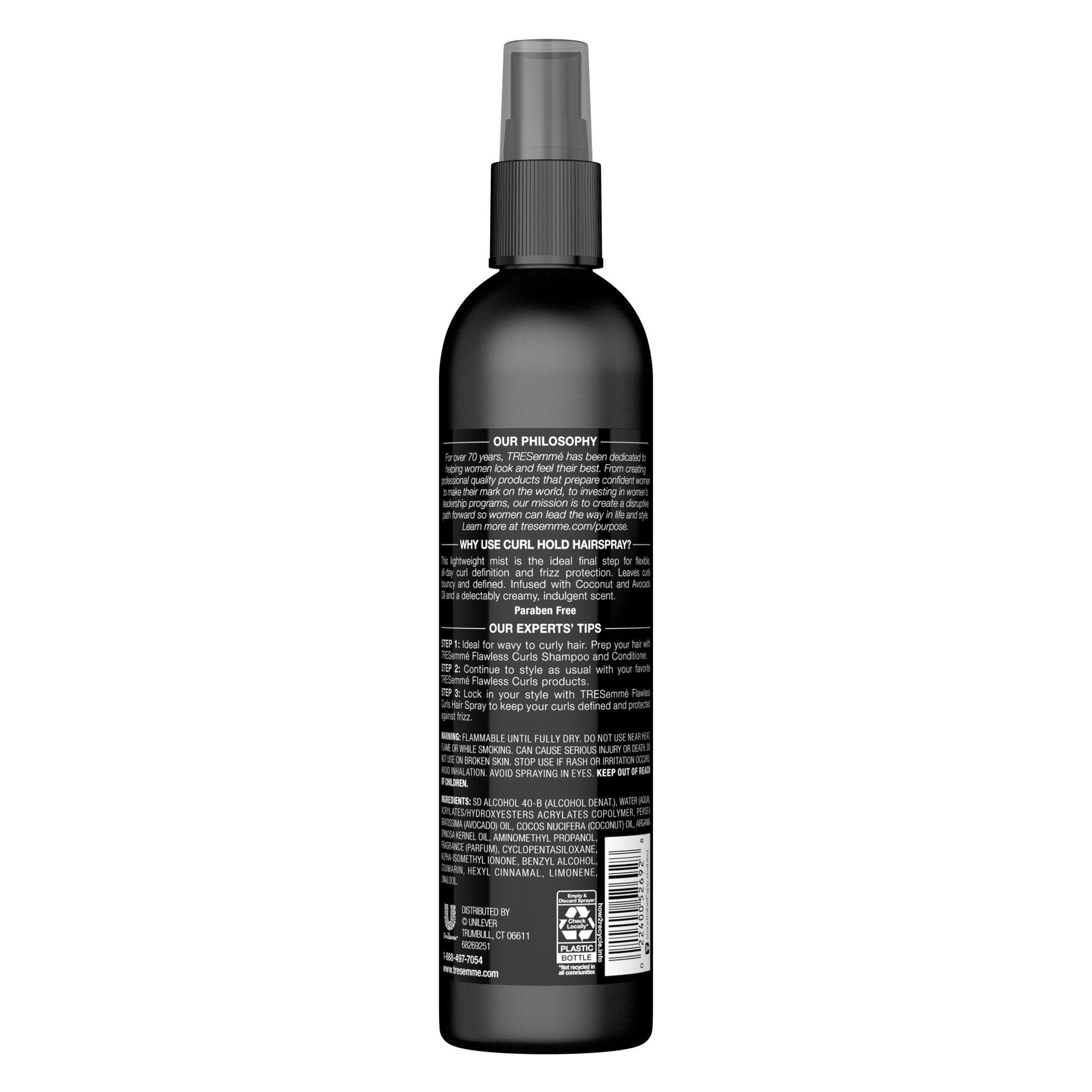 slide 3 of 4, TRESemmé Flawless Curls Hairspray, 10 oz, 10 oz