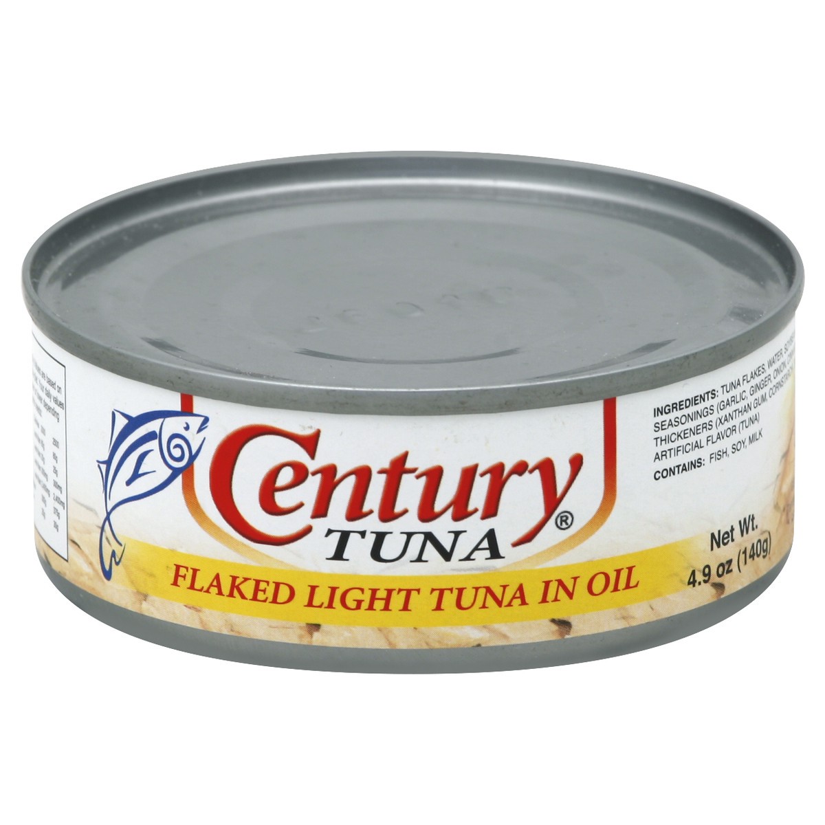 slide 3 of 3, Century Tuna Flaked Light In Oil, 4.9 oz