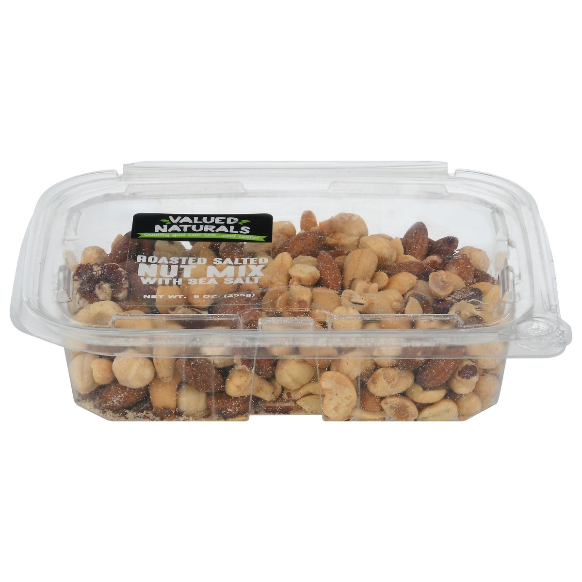 slide 4 of 4, Valued Naturals Roasted Mixed Nuts with Sea Salt 9 Ounces, 9 oz