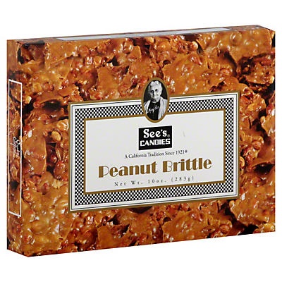 slide 1 of 1, See's Candies Peanut Brittle, 10 oz