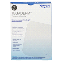 slide 4 of 5, Nexcare Tegaderm Waterproof Transparent Dressing 4 ea, 4 ct