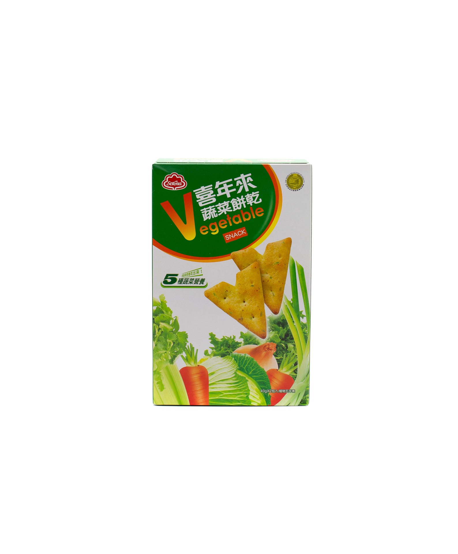 slide 1 of 1, Serena Vegetable Snack, 80 gram