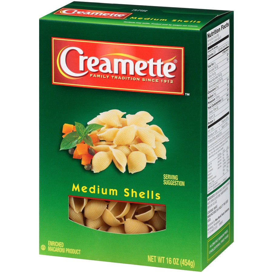 slide 4 of 8, Creamette Medium Shells Pasta, 16 oz