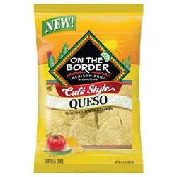 On The Border 9.5 oz On The Border Queso Flavored Cafe Style Chips