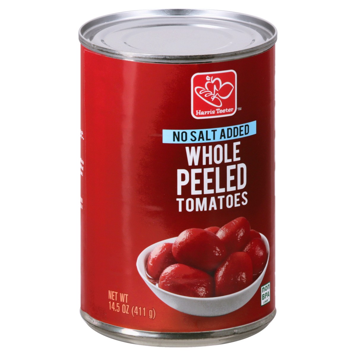 slide 10 of 11, Harris Teeter Whole Peeled Tomatoes - No Salt Added, 14.5 oz