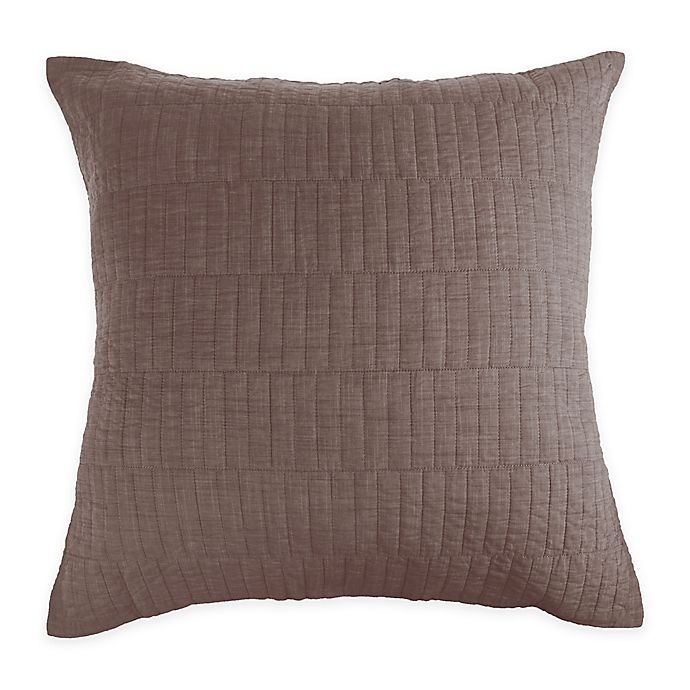 slide 1 of 1, Real Simple Dune Chambray European Pillow Sham - Oatmeal, 1 ct