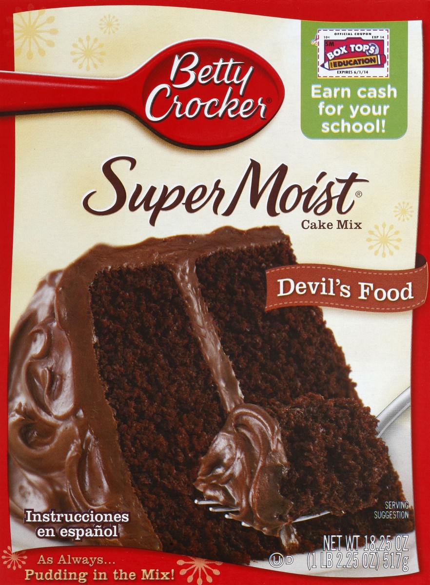 slide 5 of 6, Betty Crocker Super Moist Devil's Food Cake Mix, 18.25 oz