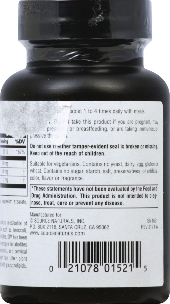 slide 5 of 7, DIM 100 mg Tablets Diindolylmethane 60 ea, 60 ct