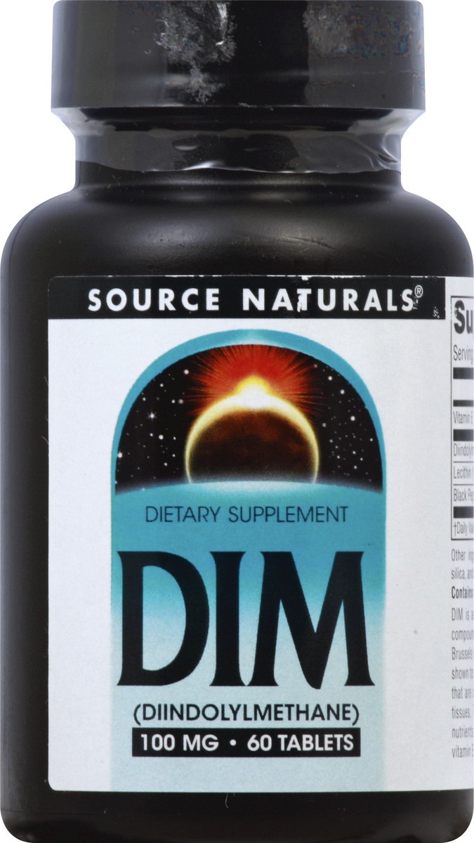 slide 1 of 7, DIM 100 mg Tablets Diindolylmethane 60 ea, 60 ct