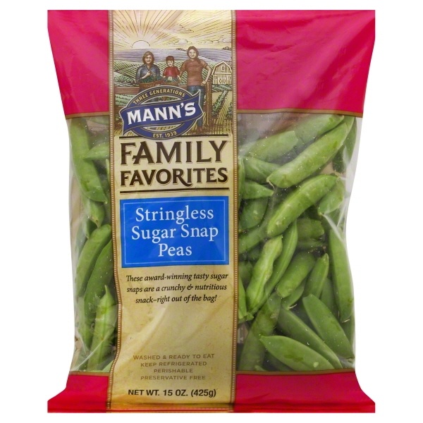 slide 1 of 1, Mann's Sugar Peas, 8 oz