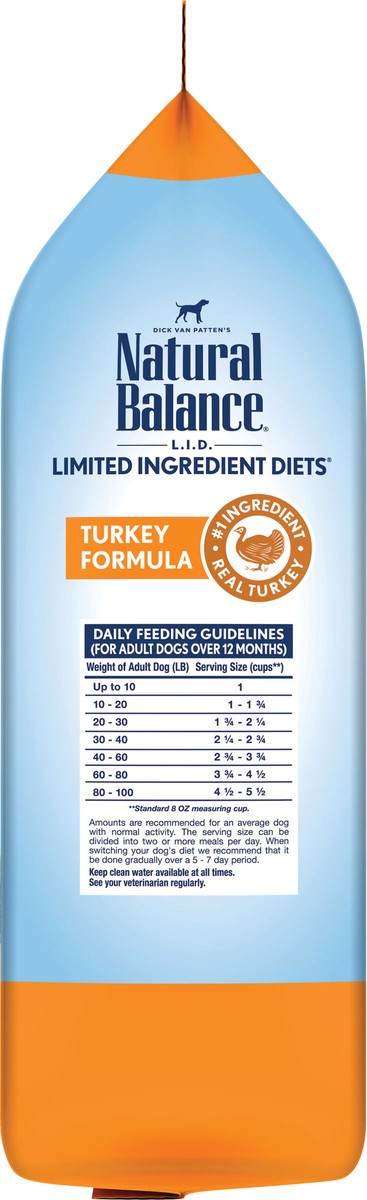 slide 5 of 9, Natural Balance L.I.D. Limited Ingredients Diet Grain Free Turkey Formula Dog Food 4 lb, 4 lb