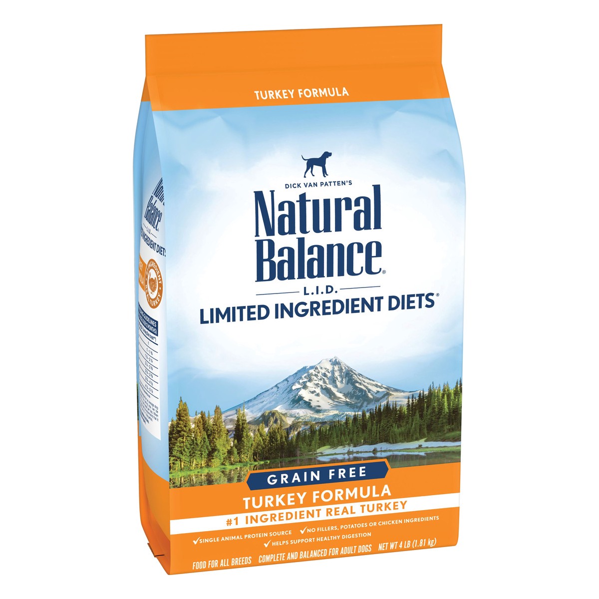 slide 6 of 9, Natural Balance L.I.D. Limited Ingredients Diet Grain Free Turkey Formula Dog Food 4 lb, 4 lb