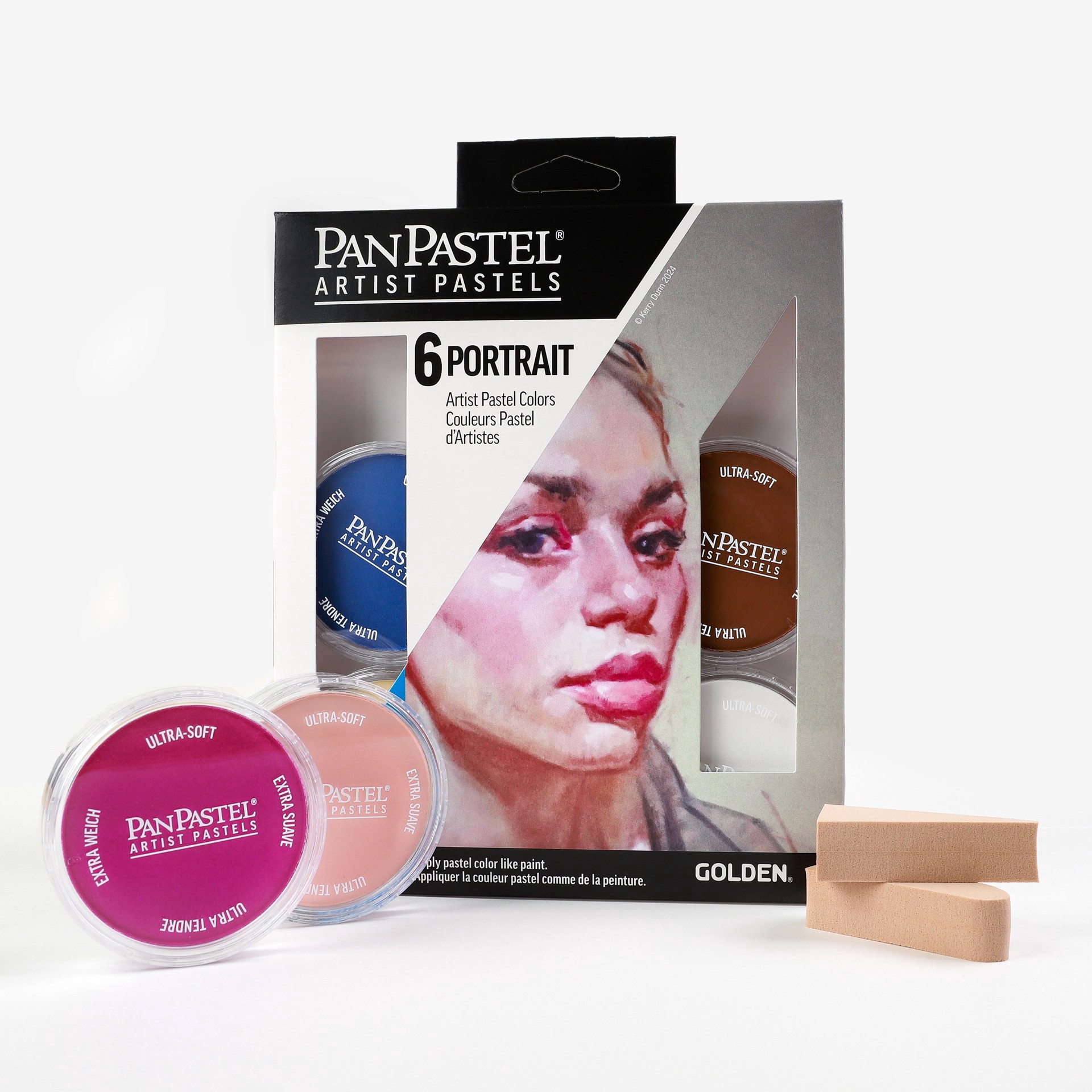 slide 2 of 10, PanPastel 6 Color Artist Pastels Set, includes sofft® knife and cover and 2 sponge bars