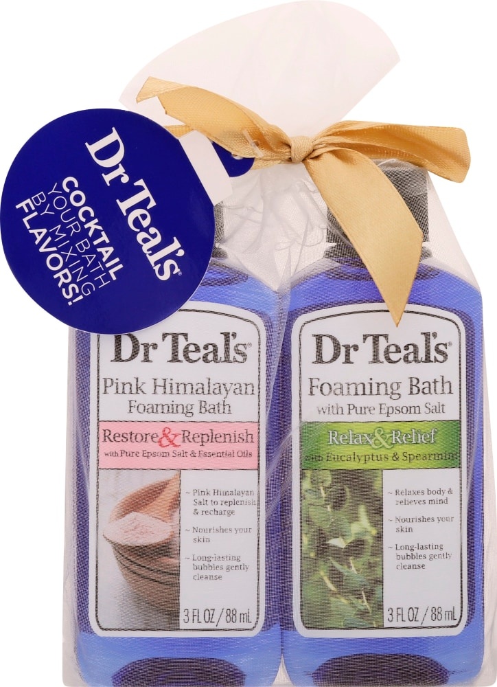 slide 1 of 1, Dr.Teal's Epsom Stocking Stuffer Himalayan Eucalyptus, 2 ct; 3 oz