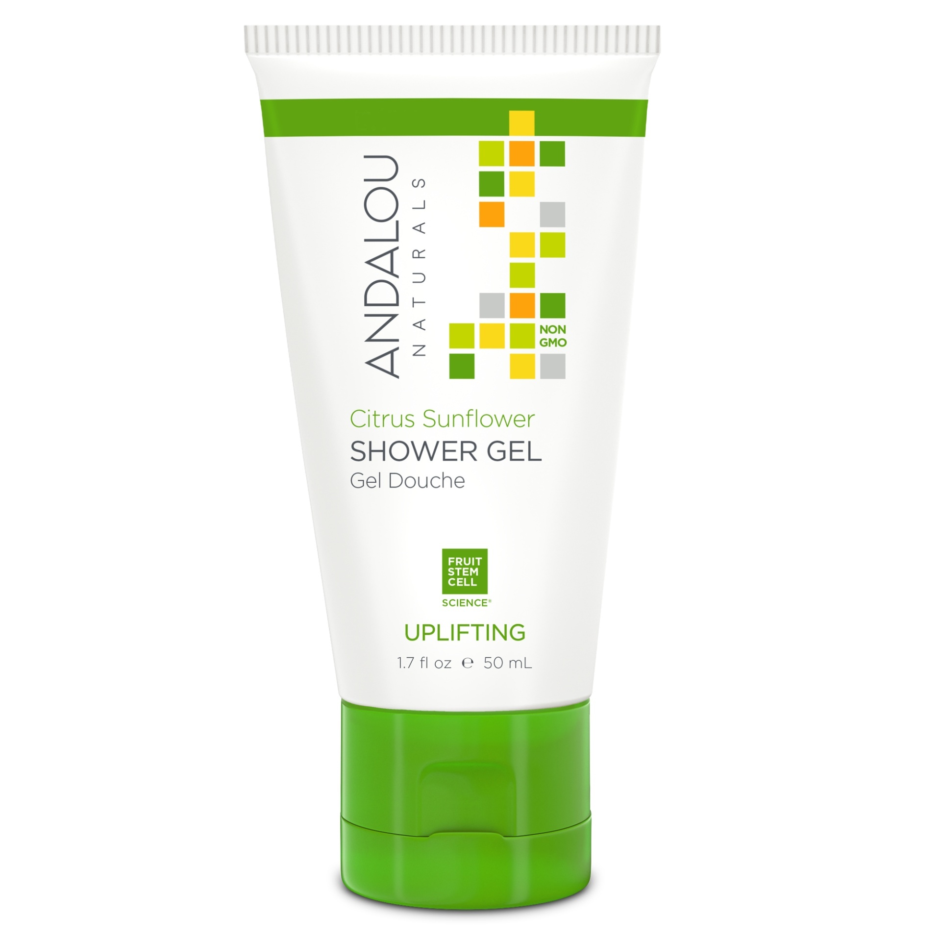 slide 1 of 1, Andalou Naturals Trav Shower Gel Sunflower, 1.7 oz