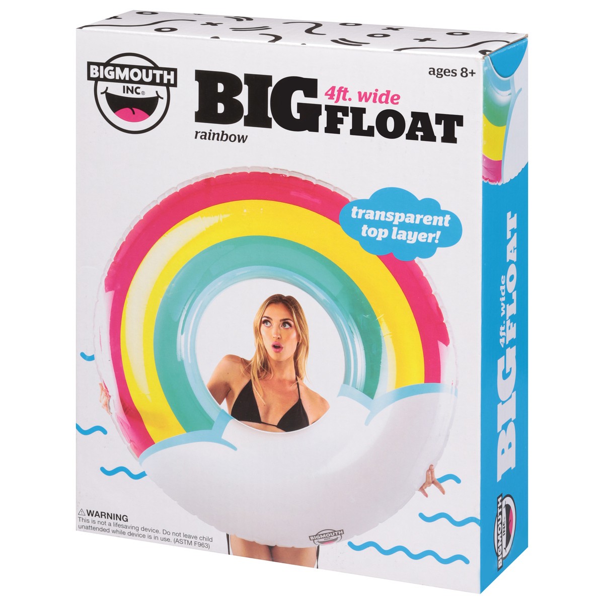 slide 3 of 3, Blm Rainbow Ring Pool Float - EA, 1 ct