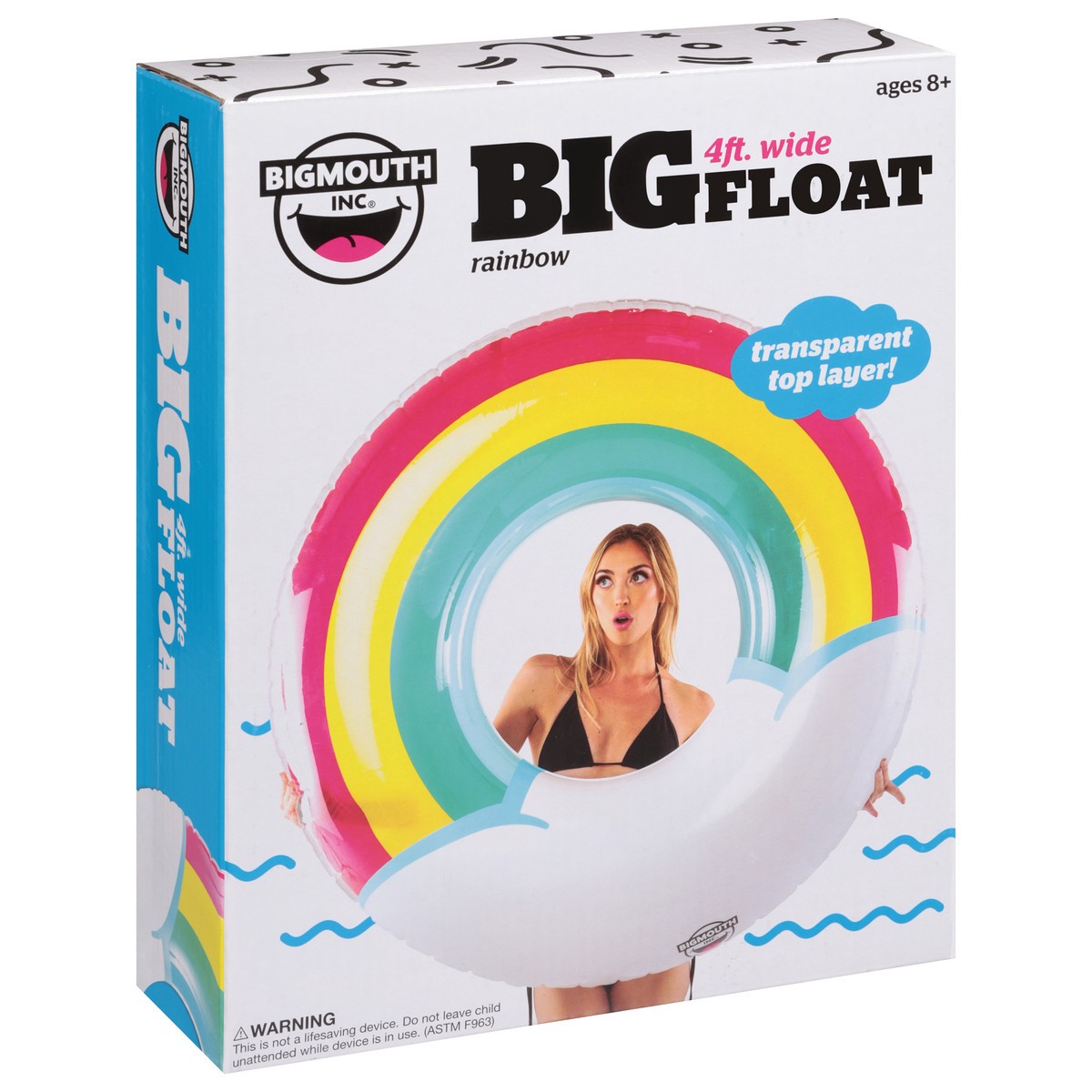 slide 2 of 3, Blm Rainbow Ring Pool Float - EA, 1 ct