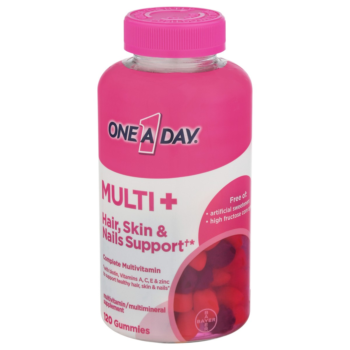 slide 3 of 9, One A Day Multi + Complete Multivitamin 120 Gummies, 120 ct