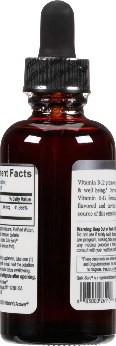 slide 5 of 9, Nature's Answer Liquid Vitamin B12, 2 fl oz
