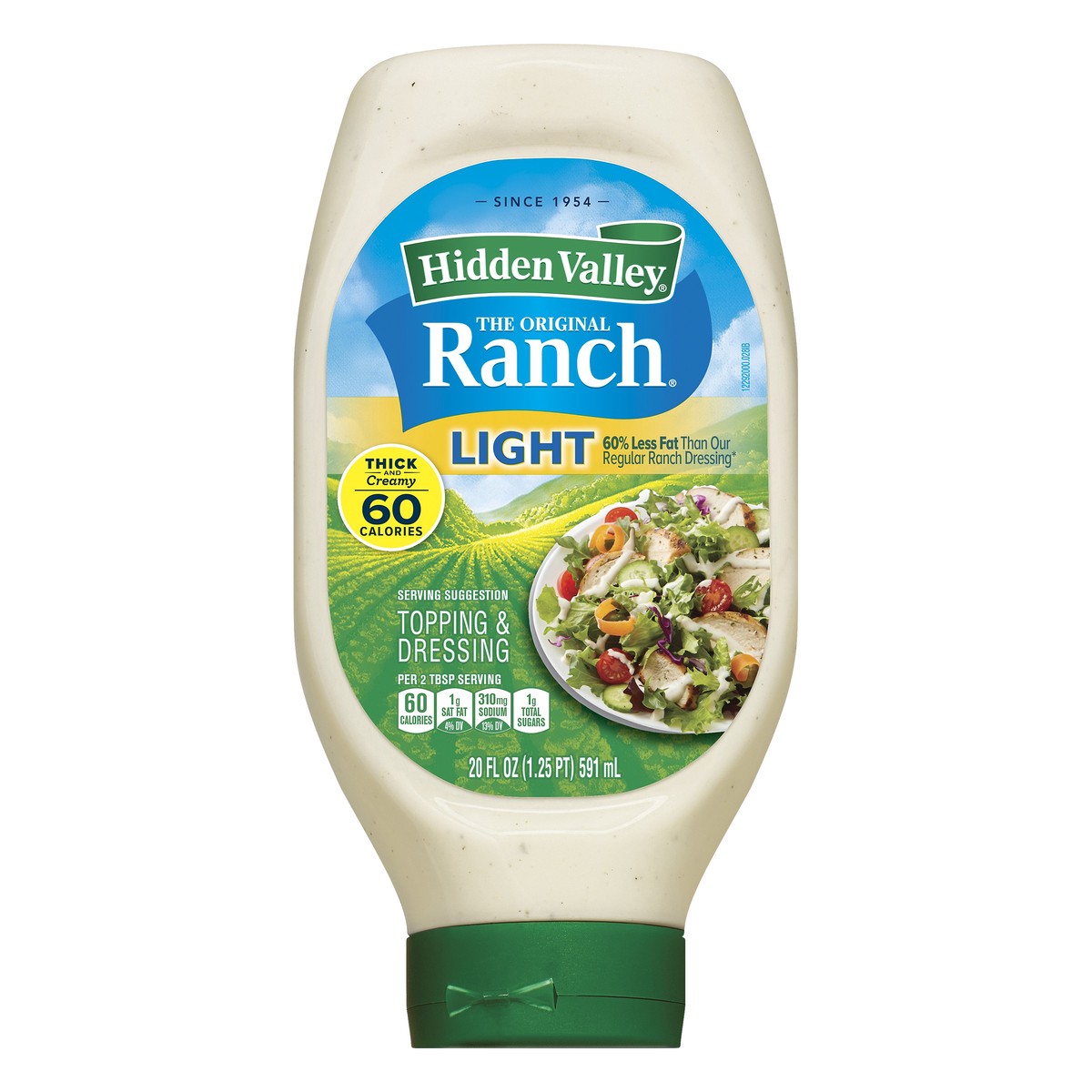 slide 6 of 7, Hidden Valley The Original Ranch Light Topping & Dressing 20 oz, 20 fl oz