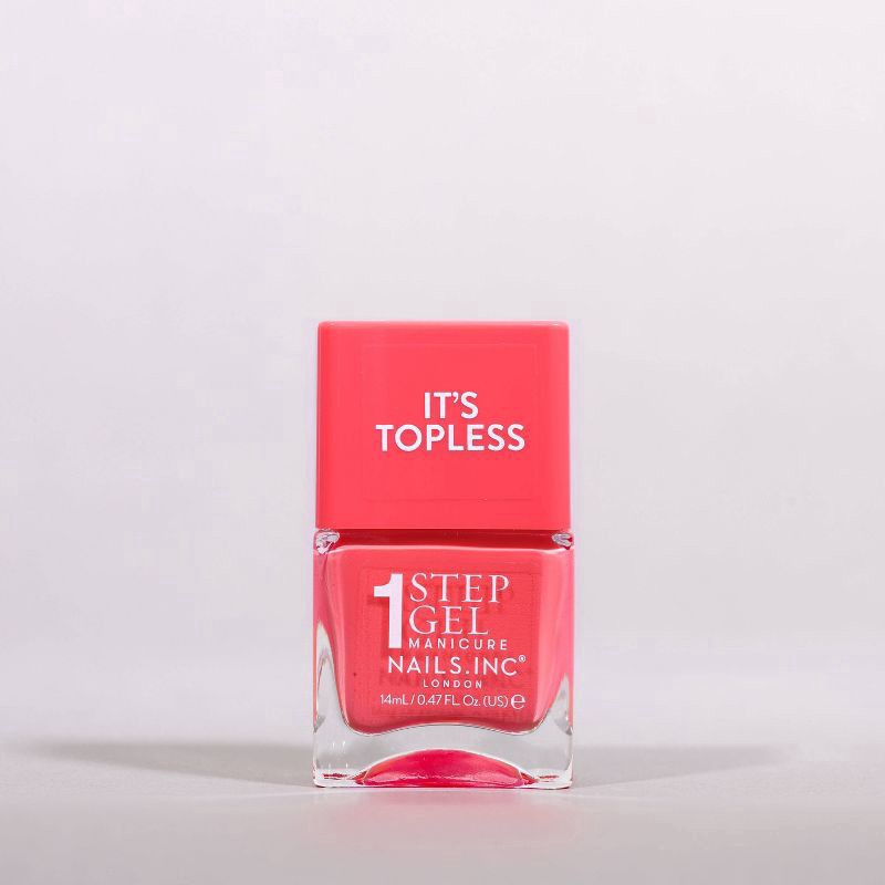 slide 4 of 7, Nails Inc. Go Top Less Sofia Nail Polish - Coral Creme - 0.47 fl oz, 0.47 fl oz