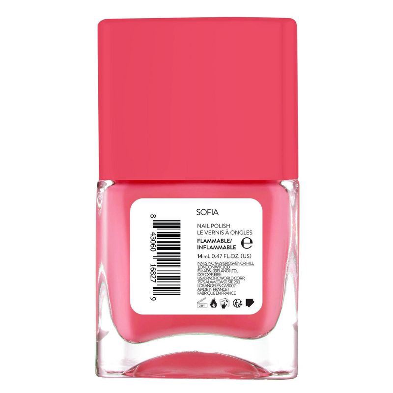 slide 3 of 7, Nails Inc. Go Top Less Sofia Nail Polish - Coral Creme - 0.47 fl oz, 0.47 fl oz