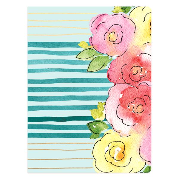 slide 1 of 1, Watercolor Floral Perfect Bound Journal Assortment, 1 ct