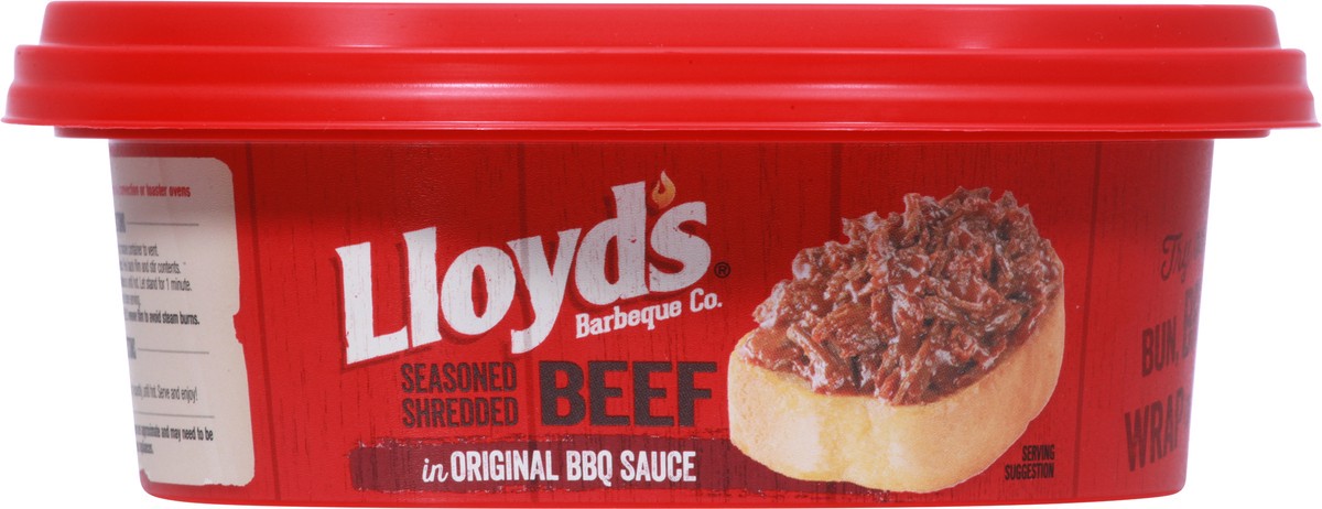 slide 2 of 9, Lloyd's Barbeque Company LLOYD'S Seasoned and Shredded Beef in Original BBQ Sauce, 15 oz