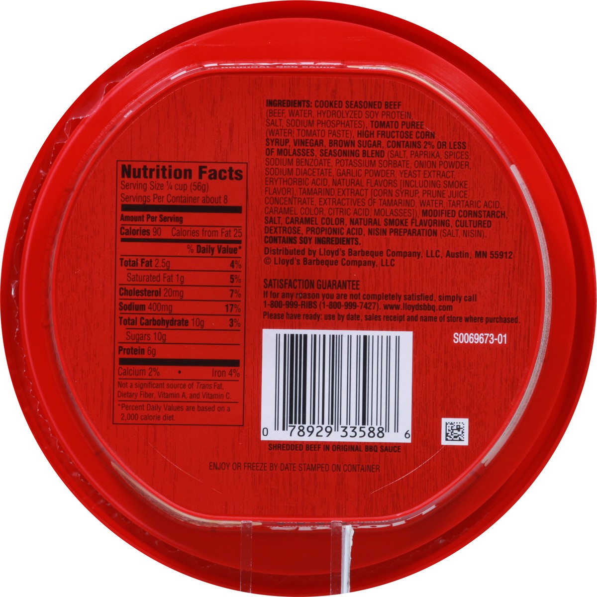 slide 5 of 9, Lloyd's Barbeque Company LLOYD'S Seasoned and Shredded Beef in Original BBQ Sauce, 15 oz