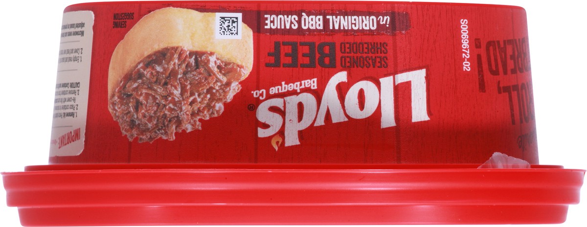 slide 4 of 9, Lloyd's Barbeque Company LLOYD'S Seasoned and Shredded Beef in Original BBQ Sauce, 15 oz