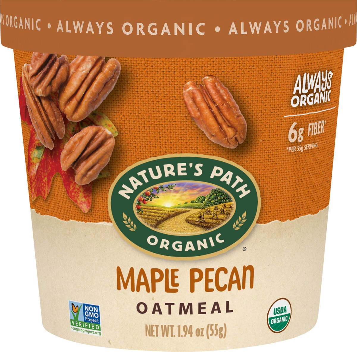 slide 2 of 3, Nature's Path Organic Maple Pecan Oatmeal 2oz Cup, 2 oz