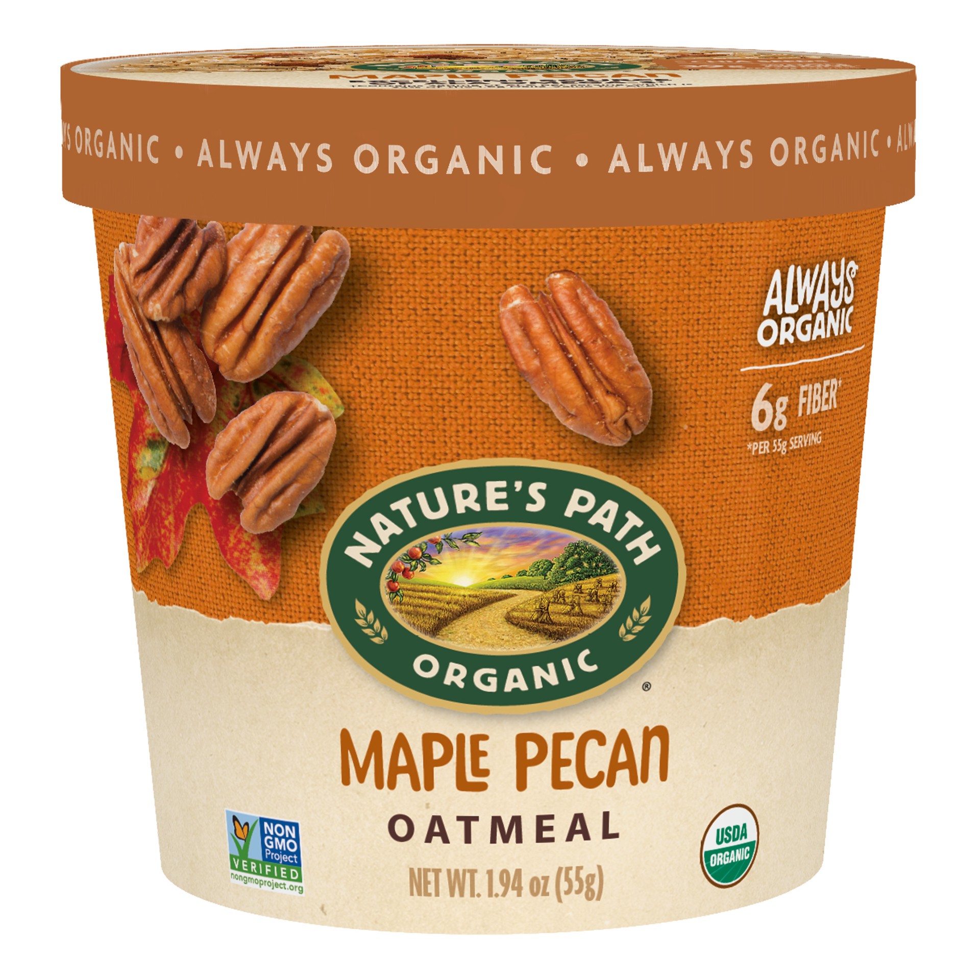 slide 1 of 3, Nature's Path Organic Maple Pecan Oatmeal 2oz Cup, 2 oz