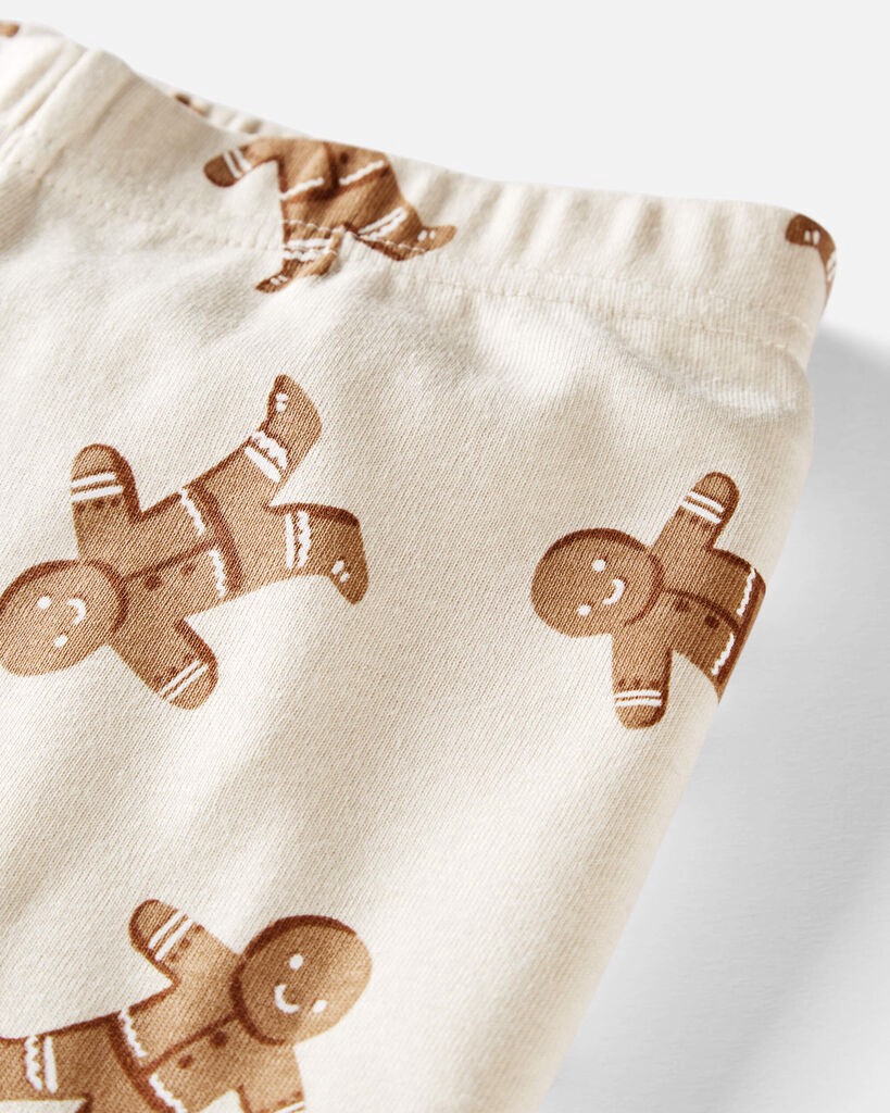 slide 3 of 3, Littleplanet Kid Organic Cotton Pajamas Set in Gingerbread Man Print Gingerbread Man 10, 1 ct