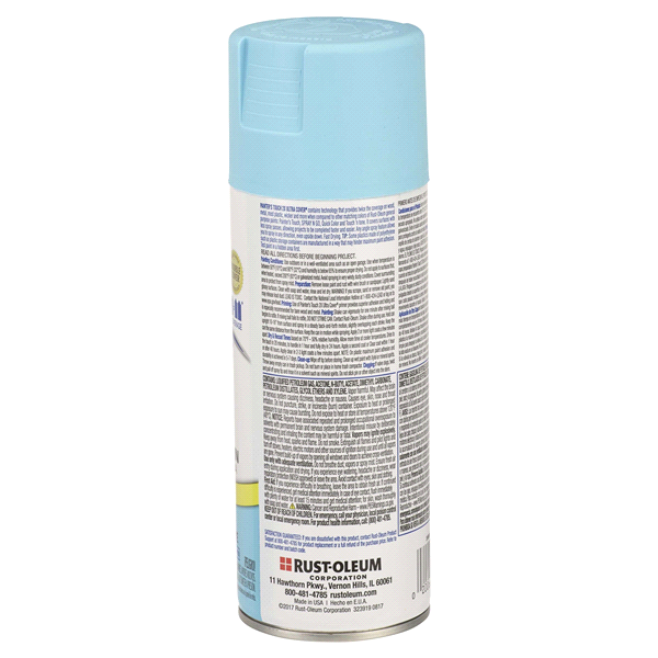 slide 8 of 9, Rust-Oleum Painters Touch 2x Ultra Cover Spray Paint 249085, Satin Aqua, 12 oz