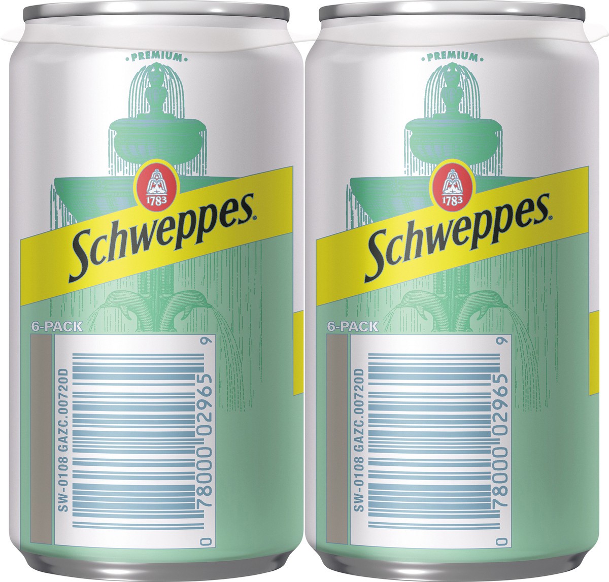 slide 3 of 7, Schweppes Zero Sugar Ginger Ale, 7.5 fl oz cans, 6 pack, 6 ct