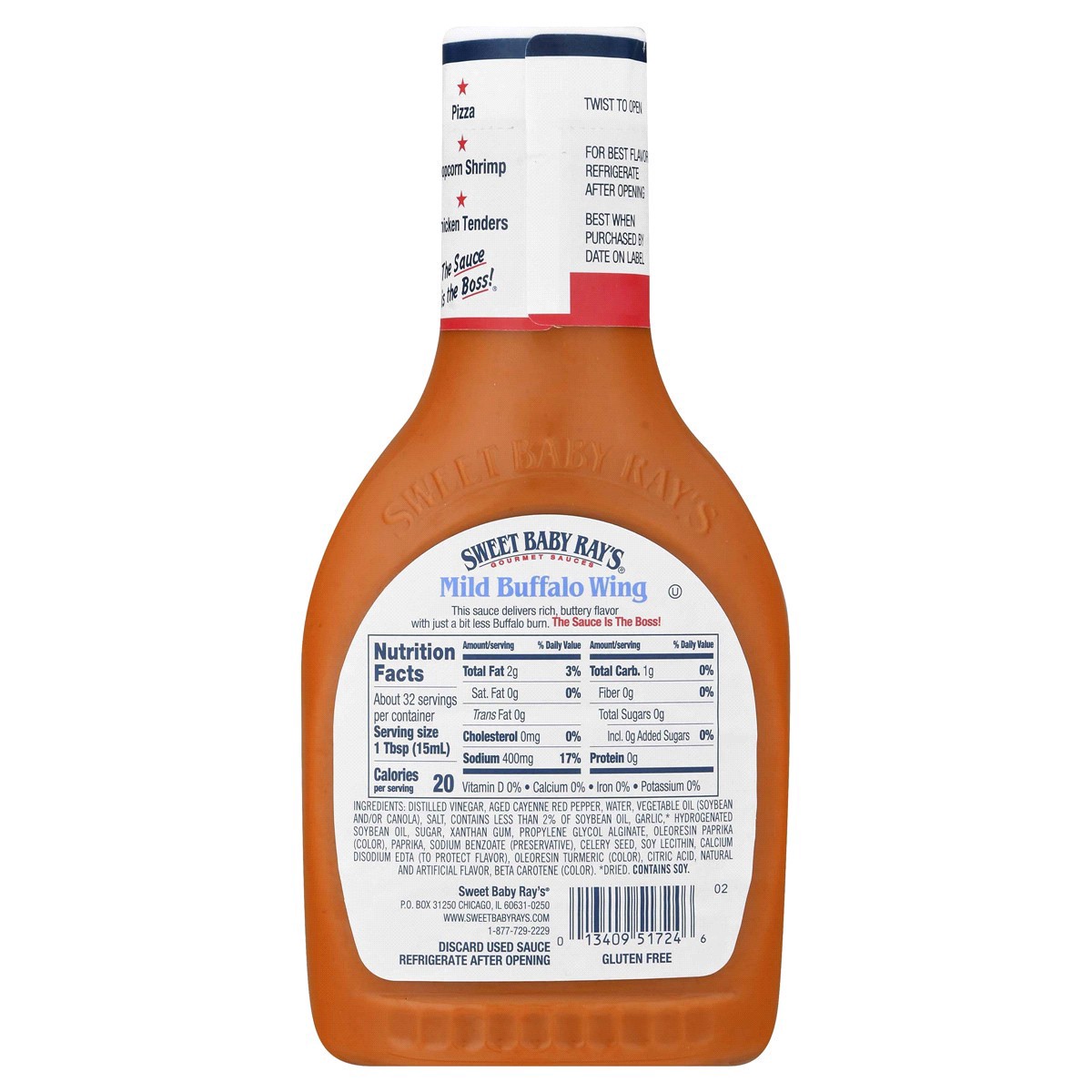 slide 5 of 5, Sweet Baby Ray's Mild Buffalo Wing Sauce 16 fl oz, 16 fl oz