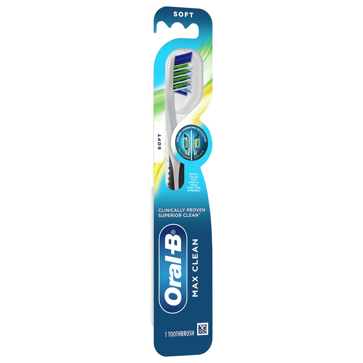 slide 5 of 8, Oral-B CrossAction Max Clean Manual Toothbrush, Soft, 1 Count, 1 ct