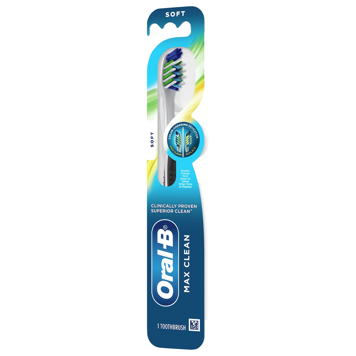 slide 6 of 8, Oral-B CrossAction Max Clean Manual Toothbrush, Soft, 1 Count, 1 ct