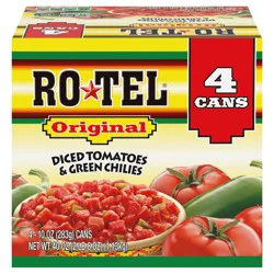 Rotel Original Diced Tomatoes and Green Chilies, 10 oz. 4-Count