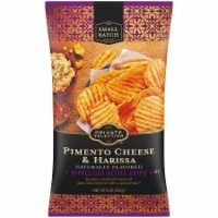 slide 1 of 1, Private Selection Pimento Cheese & Harissa Ripple-Cut Kettle Chips, 8 oz