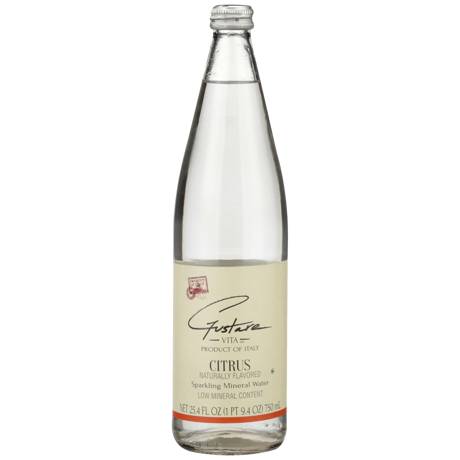 slide 1 of 6, Gustare Vita Citrus Sparkling Mineral Water - 25.4 fl oz, 25.4 fl oz