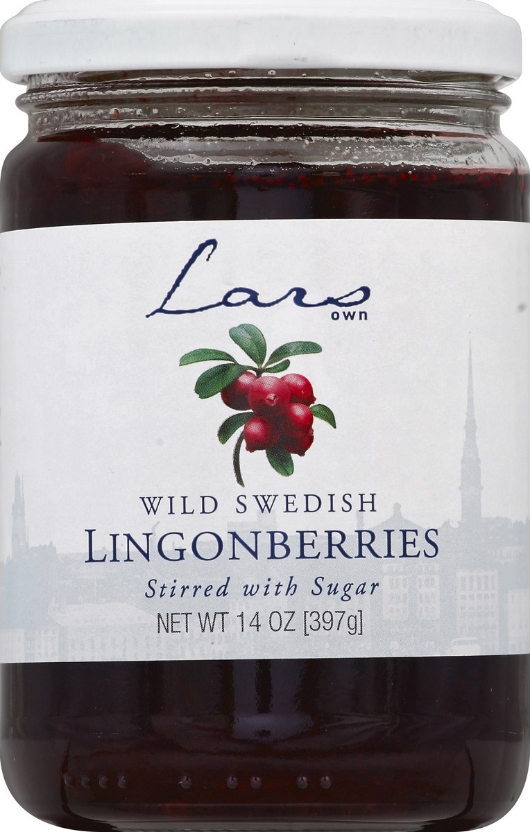 slide 1 of 2, Lars Own Lingonberries 14 oz, 14 oz