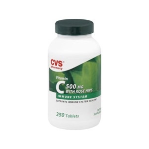 slide 1 of 1, CVS Pharmacy Vitamin C With Rose Hips, 250 ct; 500 mg