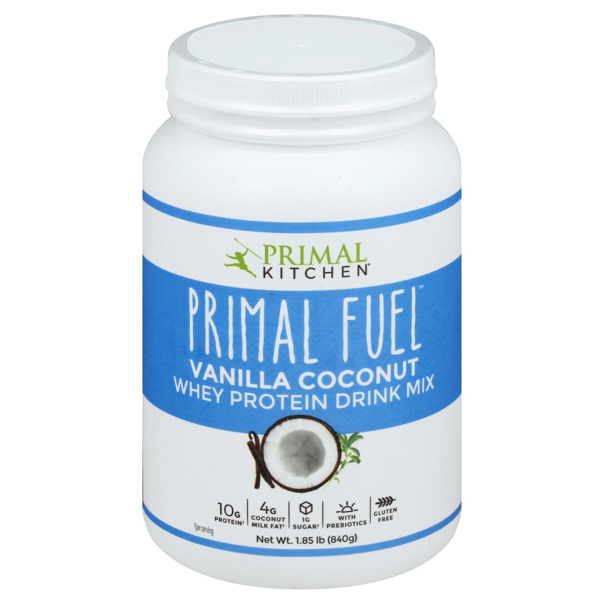 slide 1 of 13, Primal Kitchen Primal Fuel Whey Protein Vanilla Coconut Drink Mix 1.85 lb, 1.85 lb
