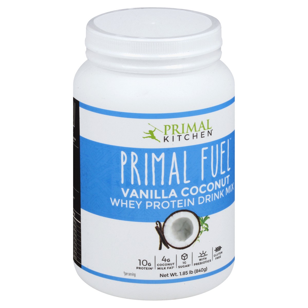 slide 10 of 13, Primal Kitchen Primal Fuel Whey Protein Vanilla Coconut Drink Mix 1.85 lb, 1.85 lb